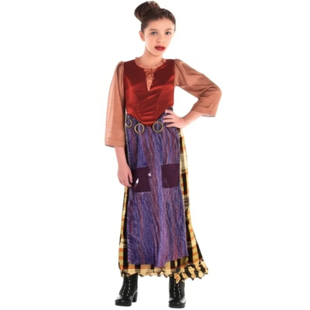 Mary Sanderson Costume Hocus Pocus Child Disney Dress XL‎ 14-16 Witch Halloween